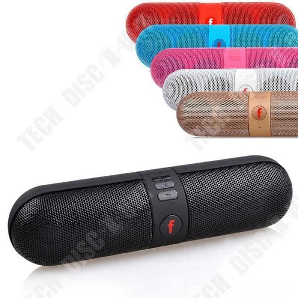 TD® Iskunkestävä Langaton FM Stereo Kova Kaiutin LED Äänentoistolle Älypuhelimille ja Tablet-tietokoneille - Vaaleanpunainen Väri