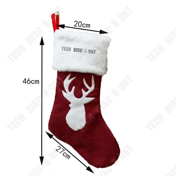 TD® Julstrumpor Broderi Älg Fickstrumpor Hängande Modell Hänge Dekorationer Designad för Julen