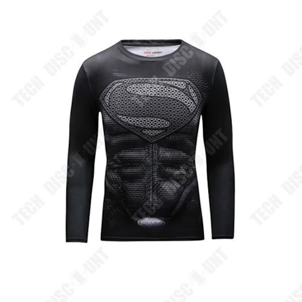 TD® fitnesstights för män, stretchig och snabbtorkande kompressionst-shirt, löpträningsdräkt