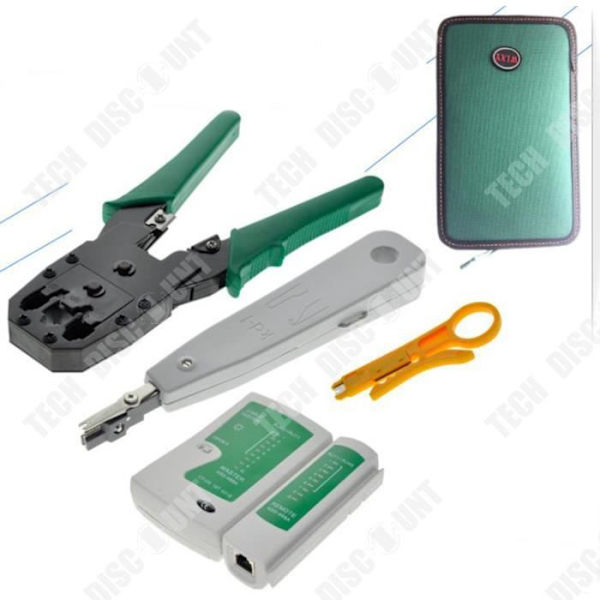 TD® Multifunktionell Trunk Line Tester Tool Kit Manuell nätverksverktygssats 5-delad verktygssats