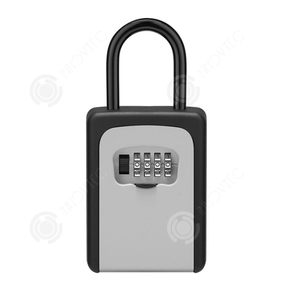 INN® säkerhetsnyckelbox 4-siffrig förvaringsbox med kombinationslås med utbytbar kod för hemmabruk