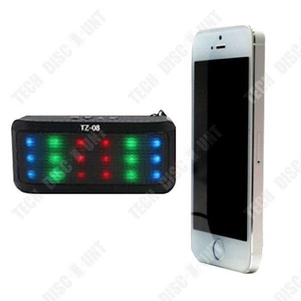 TD® Mini bluetooth audio klassisk kamera model højttaler subwoofer bærbar computer trådløs LED lys blinkende