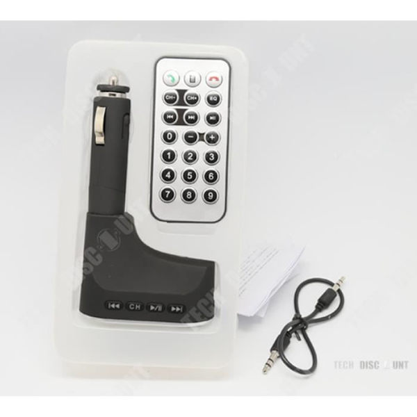 TD® Kit LCD bil Bluetooth MP3-afspiller FM-transmitter SD USB håndfri oplader med fjernbetjening 5434