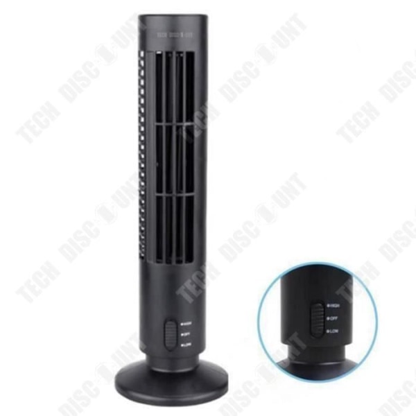 TD® Tower Portable Mute USB Fläktvärmare Uppvärmning Kylfläkt Luftkonditionering Four Seasons Universal Black