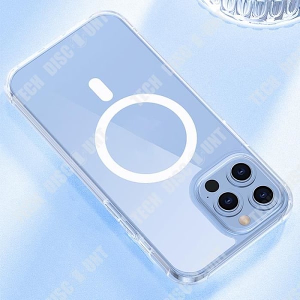 TD® Clear telefonfodral för iPhone 14 Pro Högt skyddande magnetisk design Fingeravtrycksresistent