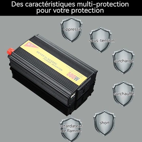 Konverter transformator spanning INN® 12v 220V/110 Tändare strömförsörjning elektrisk universaluttag batteriladdare