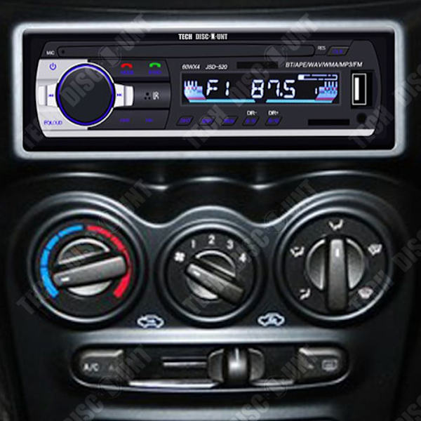 TD® Autoradio bluetooth mp3-soitin, Bluetooth-kortinlukija, Bluetooth-audiosoitin, puhelin. Sopii autoon, taksiin.