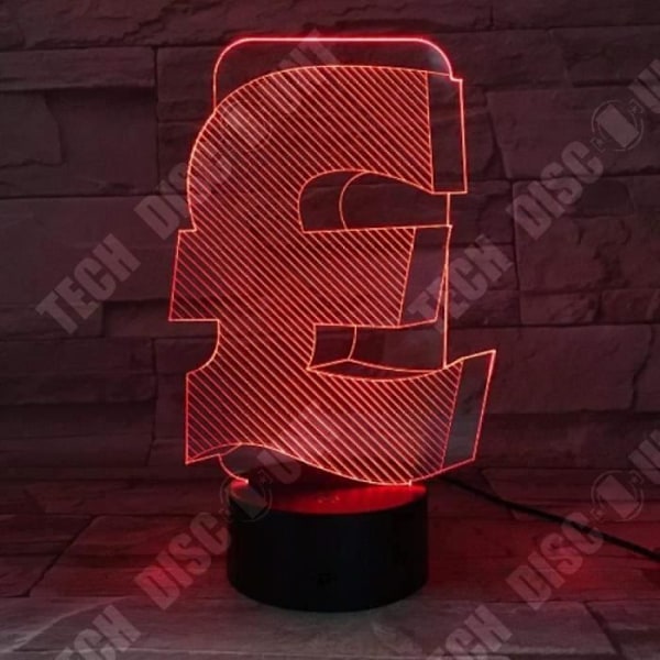 TD® Decorativ berøringsoptisk lampe 7 farver illusion optik model bog sterling lavt forbrug USB-kabel 3 AAA-batterier