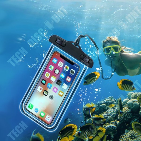 TD® vattentät mobiltelefonväska Klart vattentätt smartphonefodral för campingbevattning Kajakpaddling Fiske Rafting
