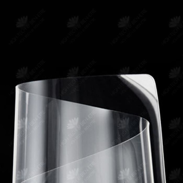 HTBE® Transparent, vandtæt plastikbordskynde, olieresistent og brandsikker krystaltablet 70 cm