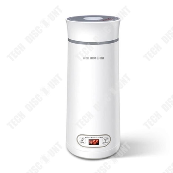 TD® Elektrisk vandkrus 350ml Intelligent digital skærm Tre justerbare hastigheder Holdbar varmebevaring