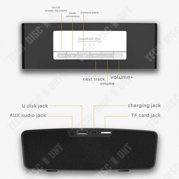 TD® Sort Bluetooth-højtaler