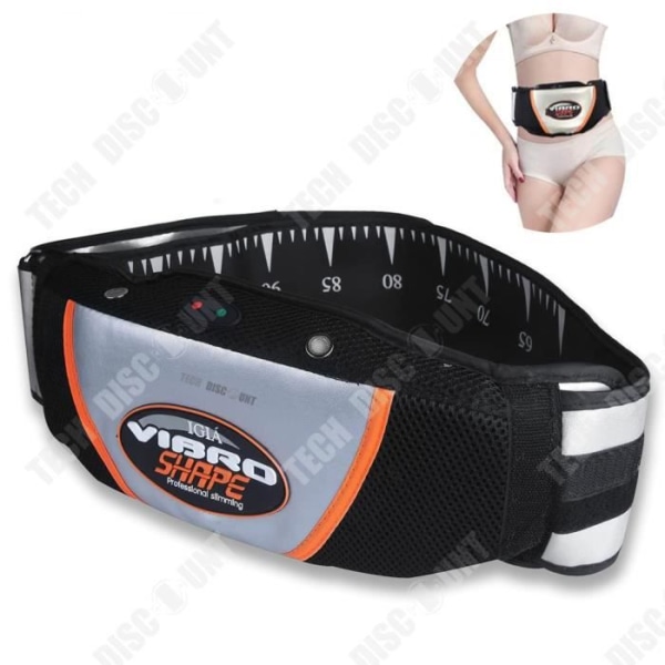 TD® Vibration massagebælte med varme til formning og reduktion af krop samt mekanisk massør til nedbrydning af kropsfedt