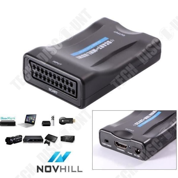 HDMI till SCART-omvandlare - TD-uttag - HD 1080p - Plug and Play - Bred kompatibilitet