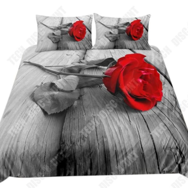 TD® enkel japansk stil tredelad säng i enfärgad borstad bomull reaktivt tryck- och färgark