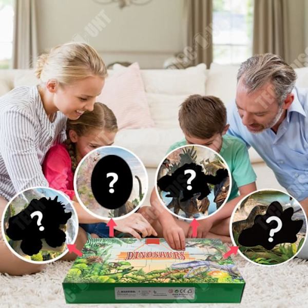 TD® Blind Box Gavekalender til nedtælling til jul, sæt af dinosaur legetøj i blind boks overraskelse