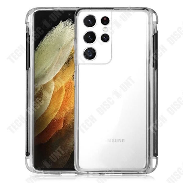 Telefonfodral - TD® - Samsung Galaxy S21 Ultra - Vattentålig - TPU - Hel skydd Transparent