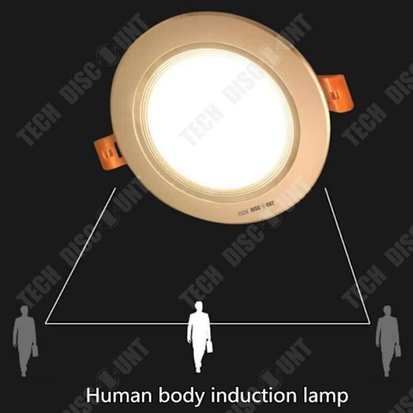 TD® LED loftlampe til stue børneværelse dreng projektor glødelampe infrarød sensor loftbelysning indbygningsarmatur