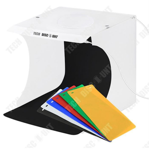 Studio fotobärbar - TD® - Mini 20cm - 40 LED - Fällbar - 5V/1A