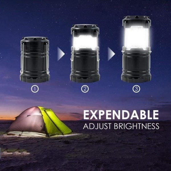 Bärbar LED-campinglykta, Ultra Bright Torch, Nödljus, Bärbar lampa för utomhusaktiviteter Transport