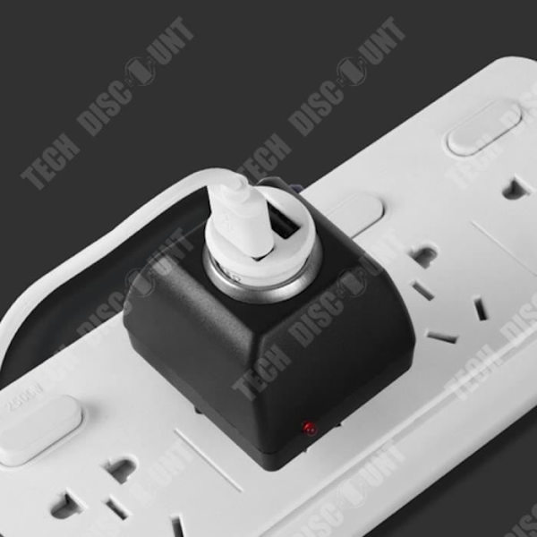 TD® hushållscigarettändare 220v till 12v multiskydd kompatibel med ett brett utbud av intelligent shuntutrustning