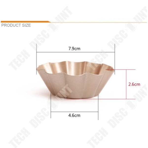 TD® 4 koppar bakning krysantemum ägg tårta pan kaka kopp gelé pan platt botten kakform form eller