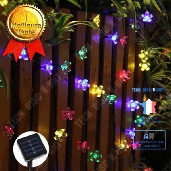 TD® led string lights 5M solar trädgårdslampor LED string light utomhusbelysning - Modell: Multicolor 5M 20LEDs - MILEDCA0