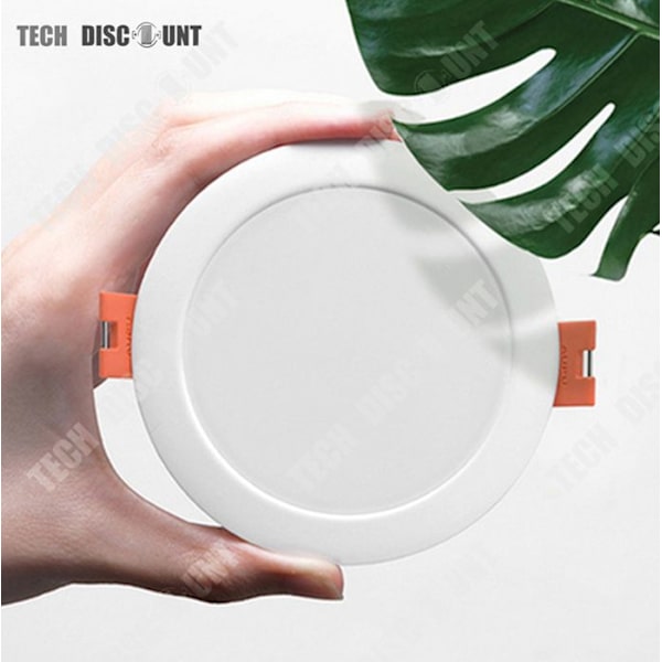 TD® Positiv vit taklampa rund platta form LED-ljus vardagsrum sovrum korridor vardagsrum deco belysningsspot 6wLED 10 st