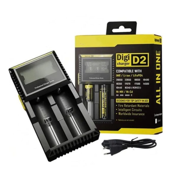 TD® LCD digital laddare 143mm*74mm*36mm Batteri med dubbla kortplatser Högupplöst LCD-skärm