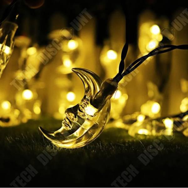 TD® monivärinen led-aurinko lamppu kuun garni, sisä- ja ulkokäyttöön, ladattava, automaattinen, lapsille, keltainen koriste