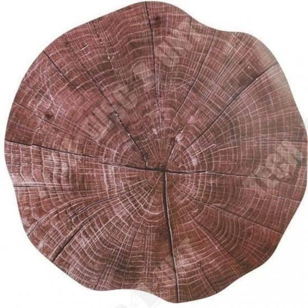 TD® Imitationsträstubb bordstablett / Dekoration / Servis / Trendigt / Diameter 38,50 Cm