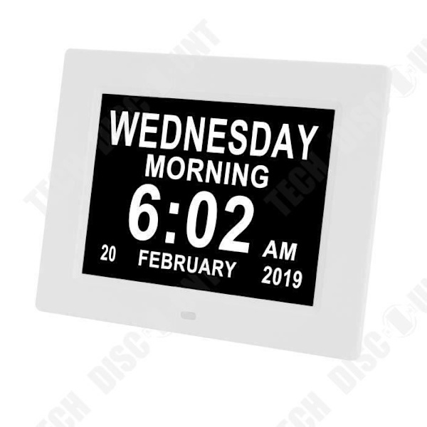 TD® LED Clock Display Kalender datum och tid trendigt och modernt för vardagen med flera 
