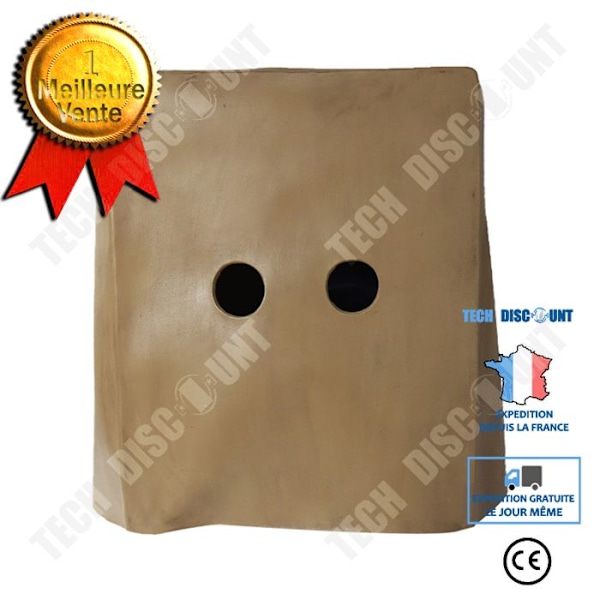 TD Little Nightmare Game Mono Latex Mask Masquerade Event Square Mask Box Huvudbonader Live Fan Interaction 6