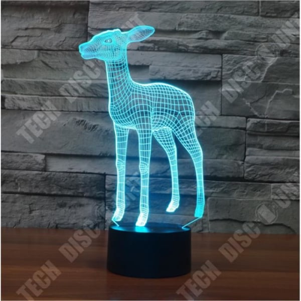 TD® Cerf 3 farvede lys berøring lys 3D farvede