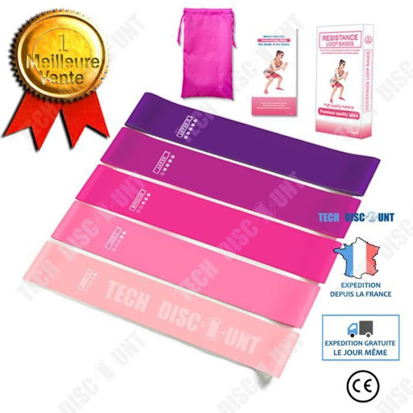TD® Gradient Color Latex Elastiskt Band Fitness Suit Yogabälte Höft Ben Shaping Tool Fyndiq