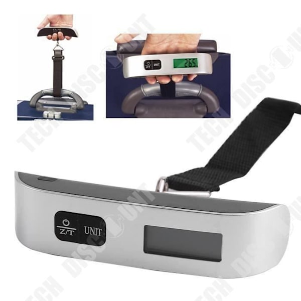TD® Matkalaukku vaaka digitaalinen näyttö matka-asuste laukkujen punnitsemiseen 50 kg LCD-näyttö mittausväline laukulle käsimatkatavaroille
