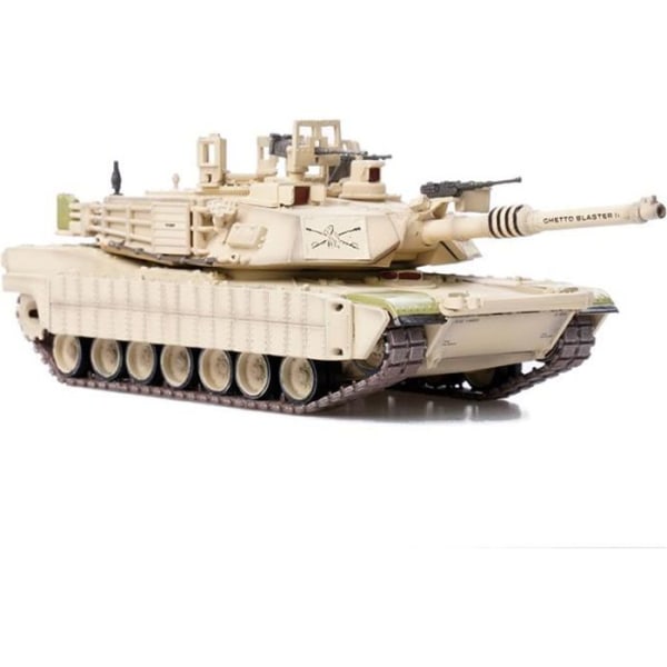 M1A2 Huvudstridsstridsvagn modell Leksaksfigur Färdig Sandfärg Serie Legering Figurmodell Metallleksaker