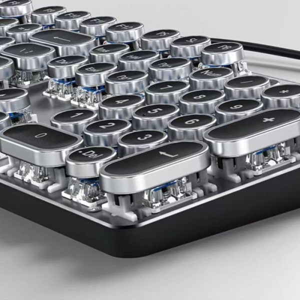 QWERT TD® Spel tangentbord Kablage Metall RGB Belysning Mekanisk Slitstark 104 tangenter Mekanisk switch Trådad anslutning