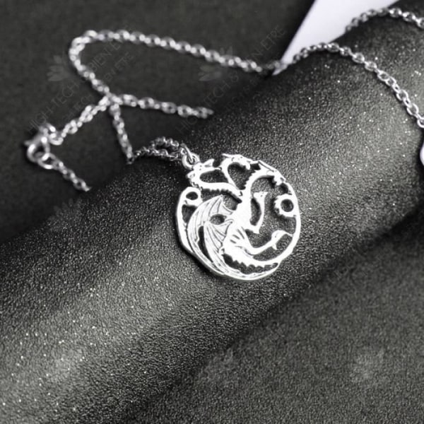 HTBE® Game of Thrones Targaryen Fire Dragon Necklace A Song of Ice and Fire Mode Enkel tröjakedja