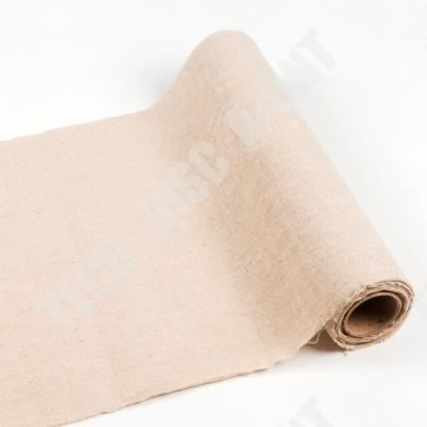 TD® Bryllupsdug Rustik Borddækningsflag Linned Rulle Udendørs Fest Dekoration Linned Bånd