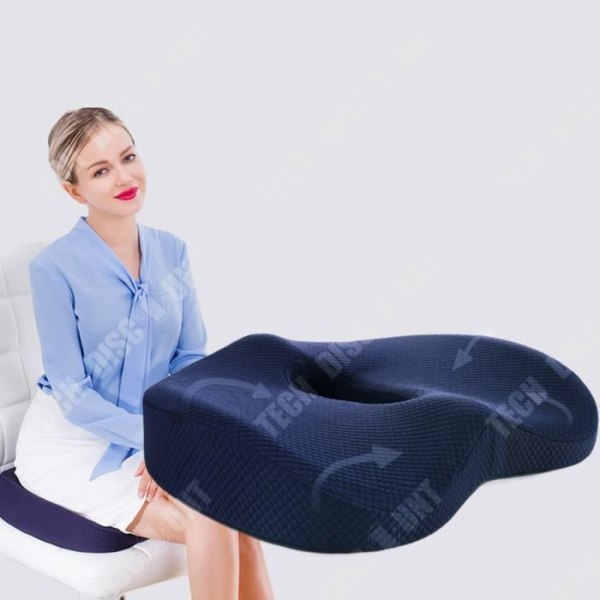 TD® Kontor skammel bil pude hjem puder stol taburet ensfarvet polyesterfiber memory skum