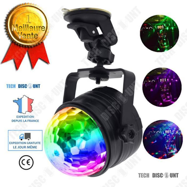 TD® lampe boule disko scene festelys projektor fødselsdagsdekoration led bil USB kraftig belysning fjernbetjening