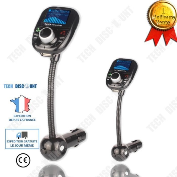 TD® FM-sändare Bluetooth Power MP3-spelare Bil Handsfree Musik Radio Adapter Trådlöst kit