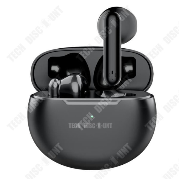 TD® Semi-In-Ear HIFI Bluetooth-headset för att lyssna och svara på samtal för Apple Android brusreducerande Bluetooth-headset