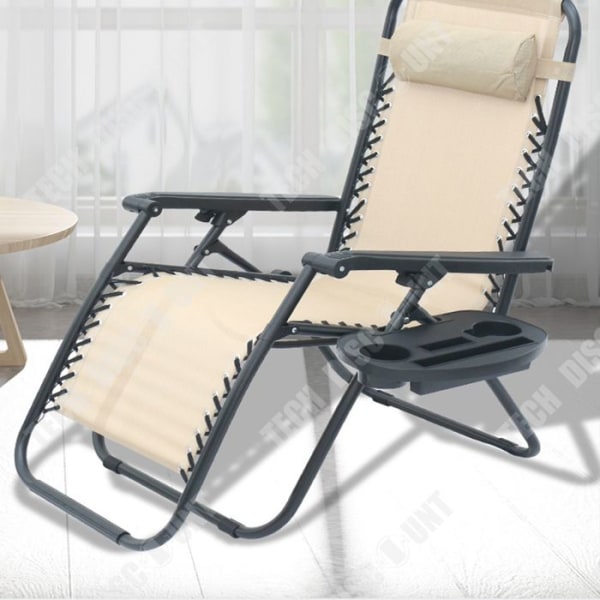 TD® Foldseng Foldseng praktisk Amme seng Spisestol Strandstol Pause-seng Foldseng beige