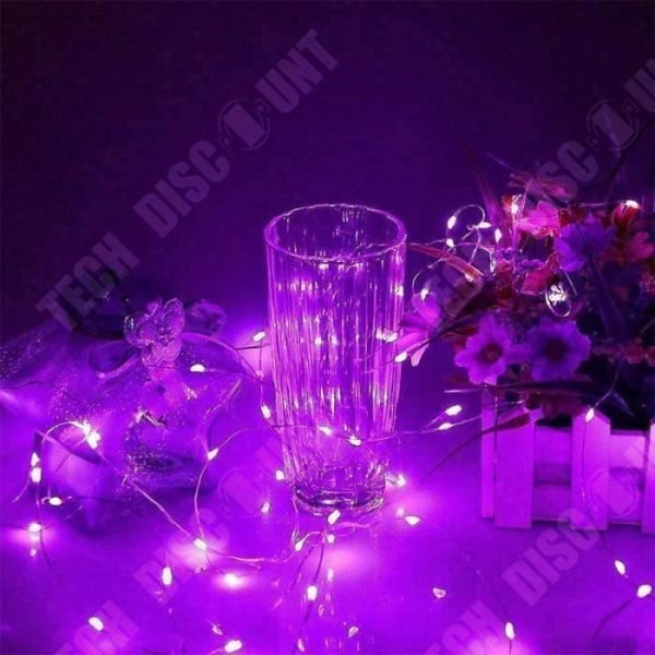 TD® QQ 3 Kappaleen LED-valoketju 3m 30 LEDiä, Purppura, Makuuhuoneeseen, Jouluksi, Häihin, Iltaan, Kotiin, Pihaan......