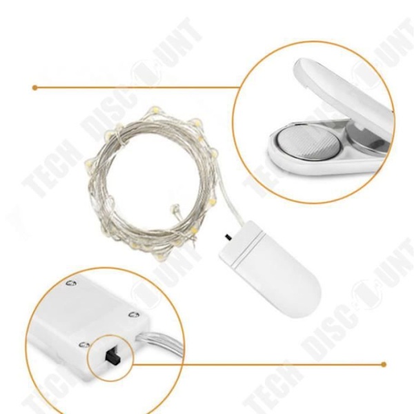 TD® LED String Lights 2m 20LED Style LED-lampa för semesterdekoration