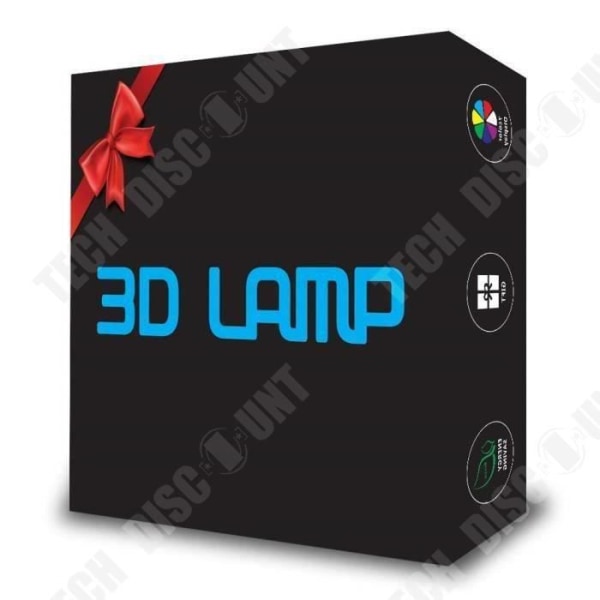 TD® Optisk bordslampa dekorativ touch 7 färger optisk illusion dansare modell - låg förbrukning USB-kabel eller 3 AAA-batterier