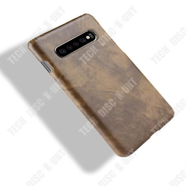 TD® Samsung Galaxy S10 telefonfodral lycheemönster retro telefonfodral läder skyddande skal telefonfodral