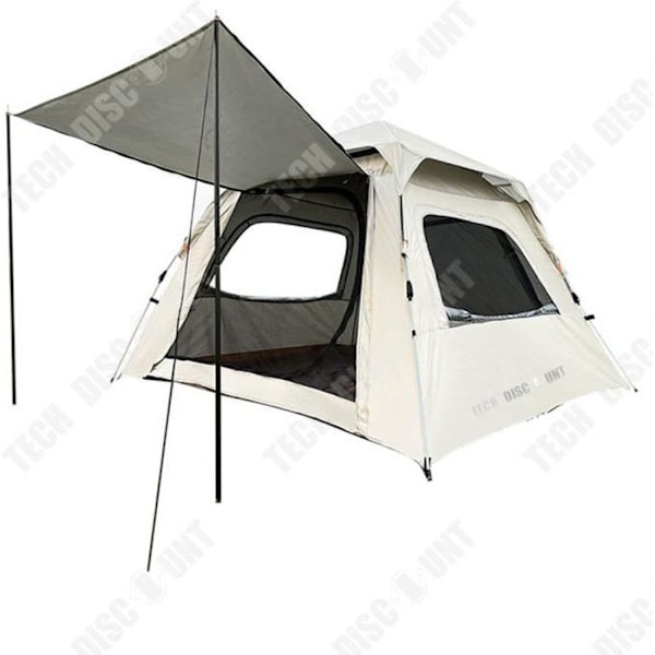 TD® To døre og to vinduer automatisk udendørs telt solventilation camping til fritidsbrug.